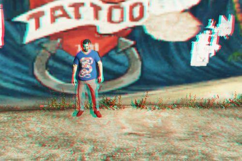 Blue Gucci TShirt  Micheal 