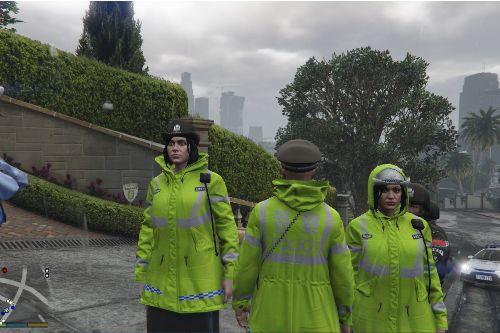 中国交警雨衣  Chinese traffic cop raincoat