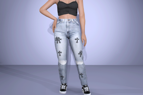 Chrome Hearts Jeans for MP Female