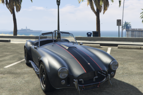 Cobra Kai Terry Silver paintjob and textures for SuperG's Shelby Cobra