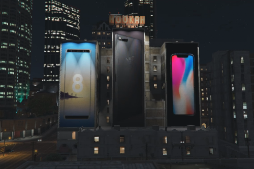 Samsung galaxy note 8, I phone x and Razer phone Ad [LOD]